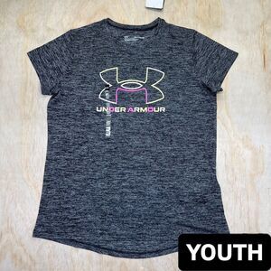 NEW GIRLS Under Armour Tech Big Logo Twist Short Sleeve Shirt XL